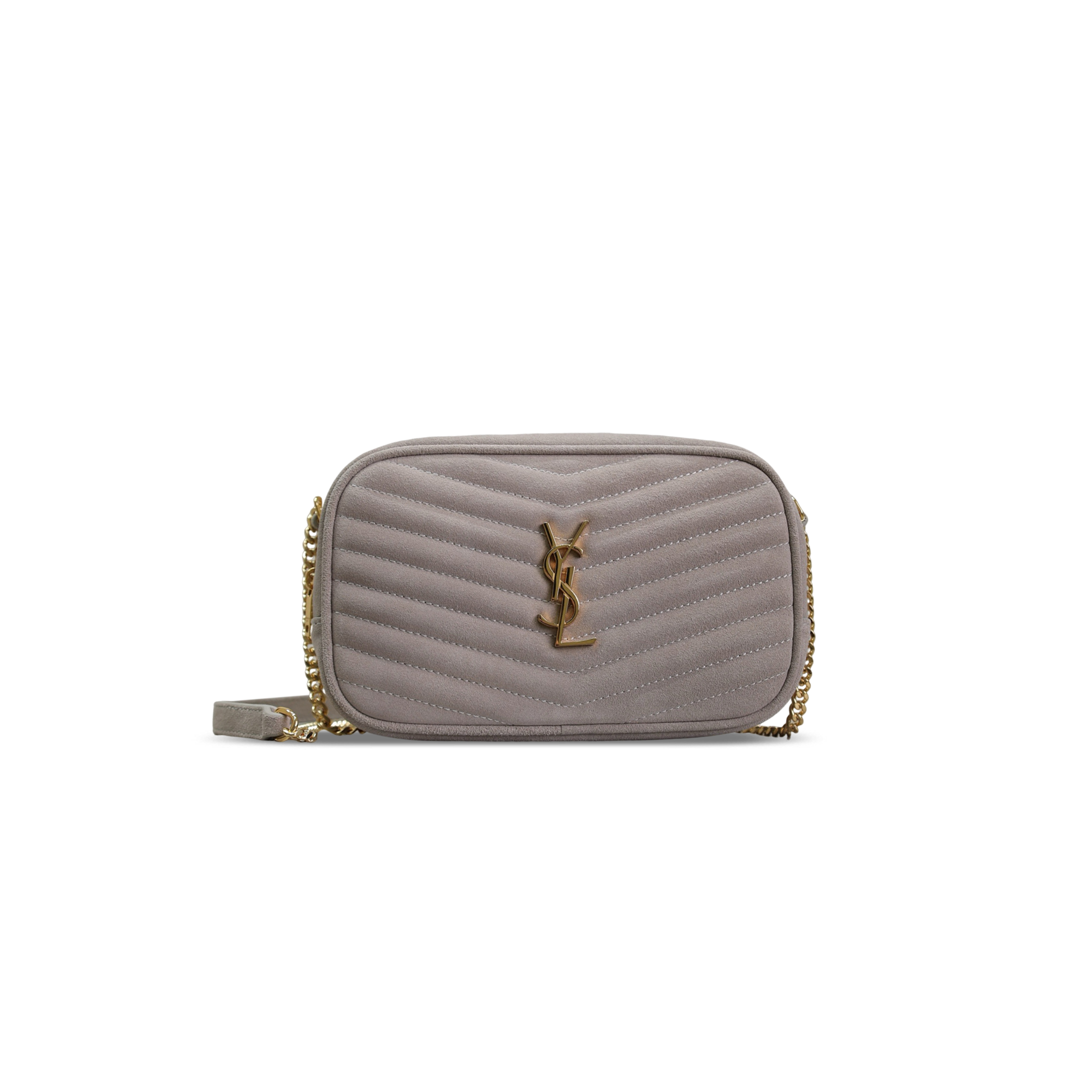 YSL LOU MINI BAG IN SUEDE 585040 (19*10.5*5cm)